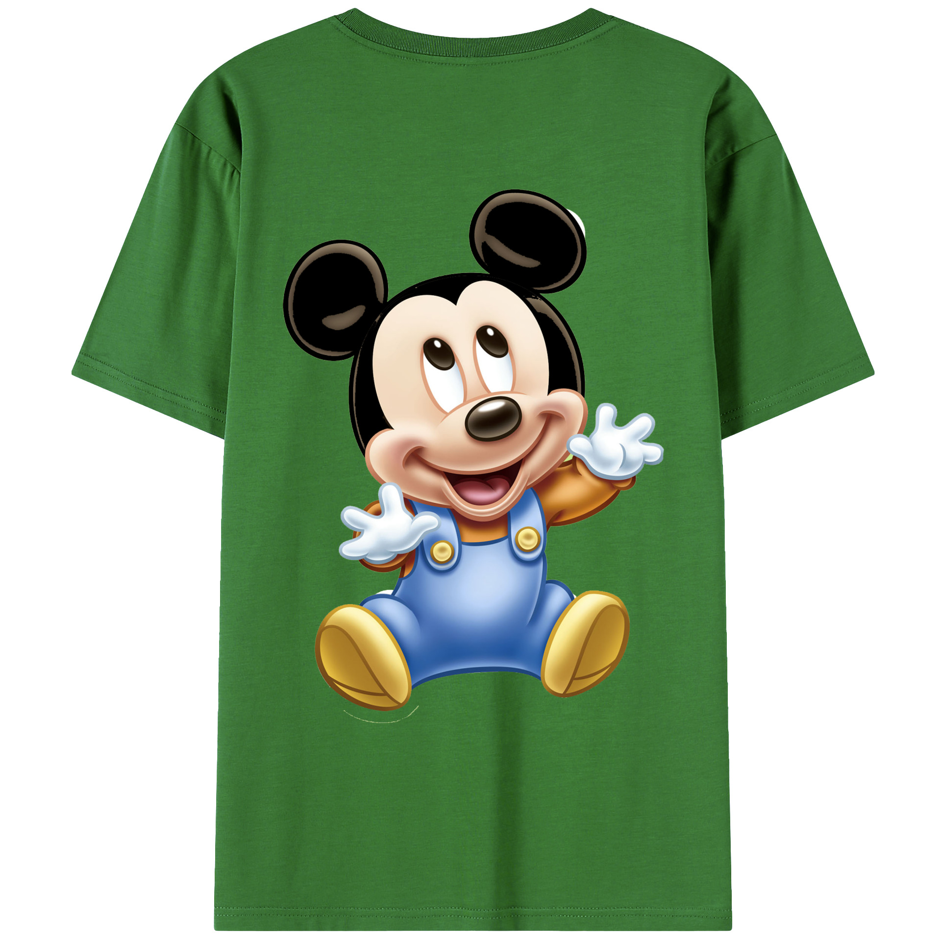 （画像用） ミッキーマウス Mickey Mouse レディース半袖Tシャツ(バックプリント)